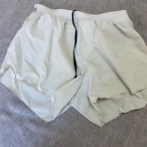 Lululemon Athletica White Athletic Shorts